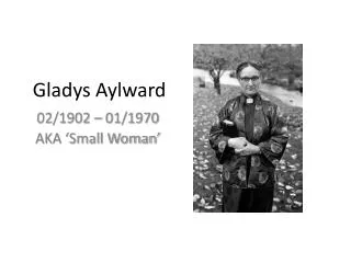 Gladys Aylward