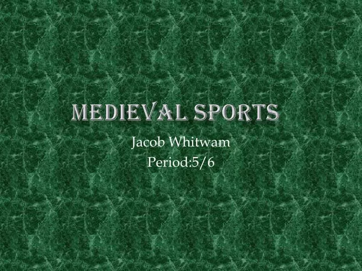 medieval sports