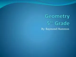 Geometry 5 th Grade