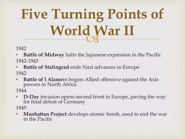 five turning points of world war ii