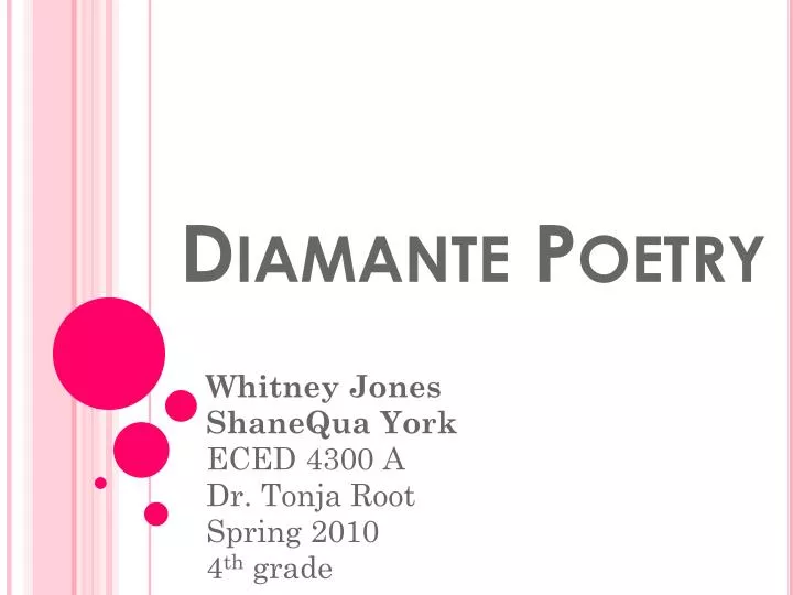 diamante poetry