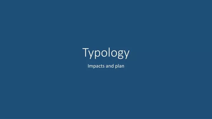 typology