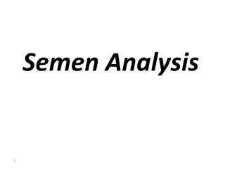 Semen Analysis