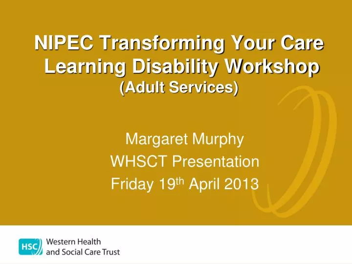 nipec transforming your care learning disability workshop adult services