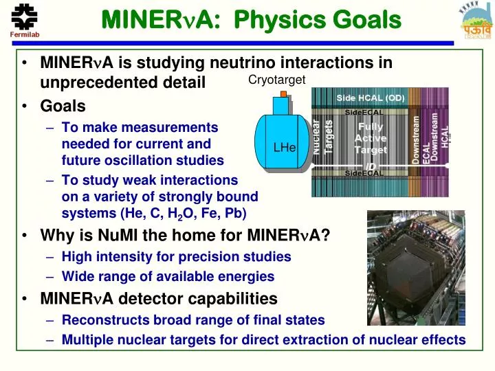 miner n a physics goals