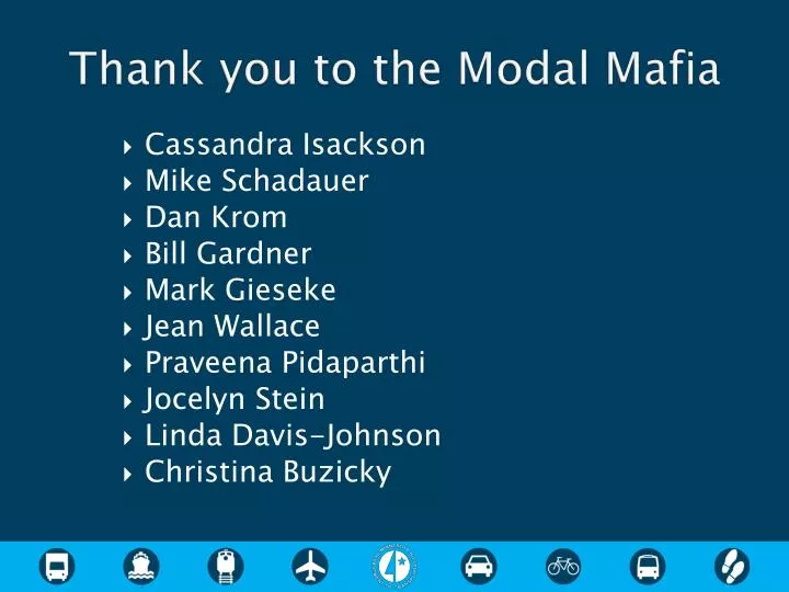 thank you to the modal mafia