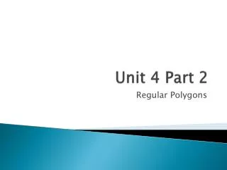 Unit 4 Part 2