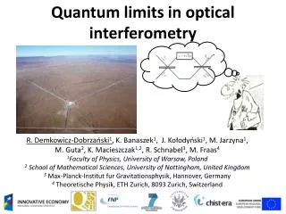Quantum limits in optical interferometry