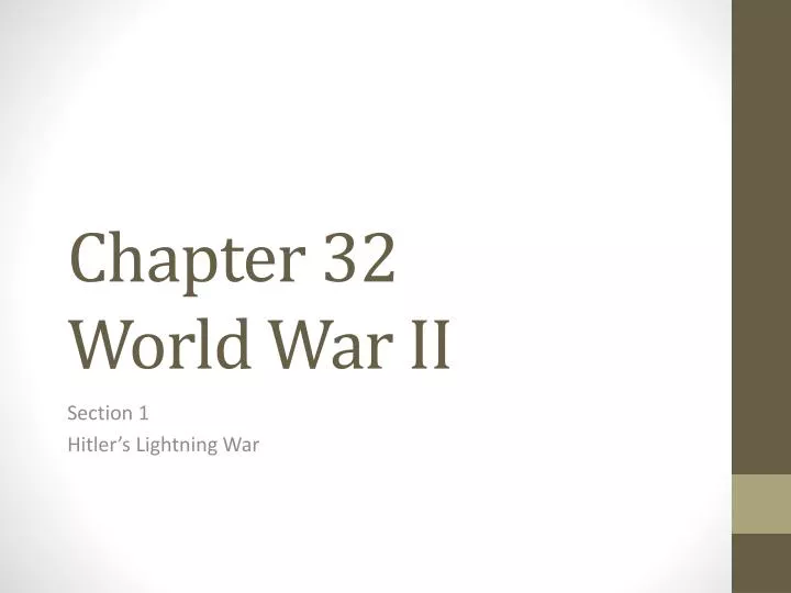 chapter 32 world war ii