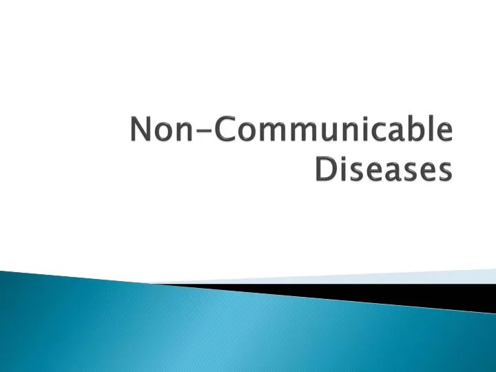 non communicable diseases