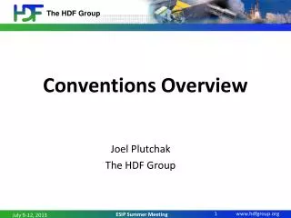 Conventions Overview