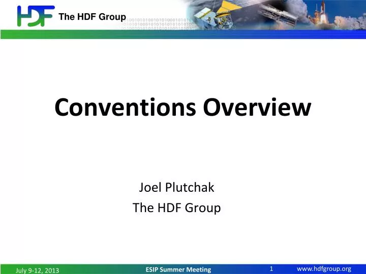 conventions overview