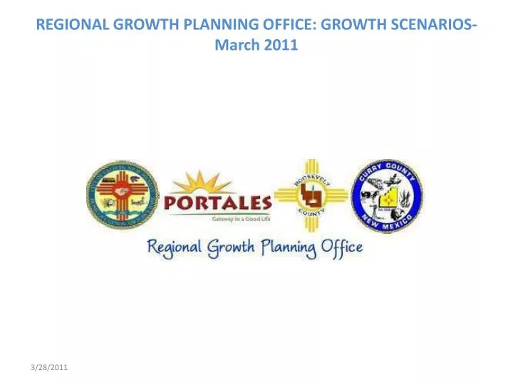 regional growth planning office growth scenarios march 2011