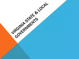 Virginia State &amp; Local Governments