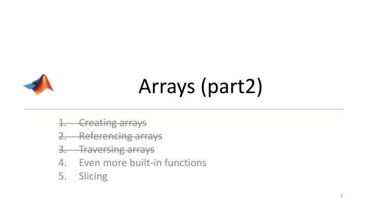 arrays part2