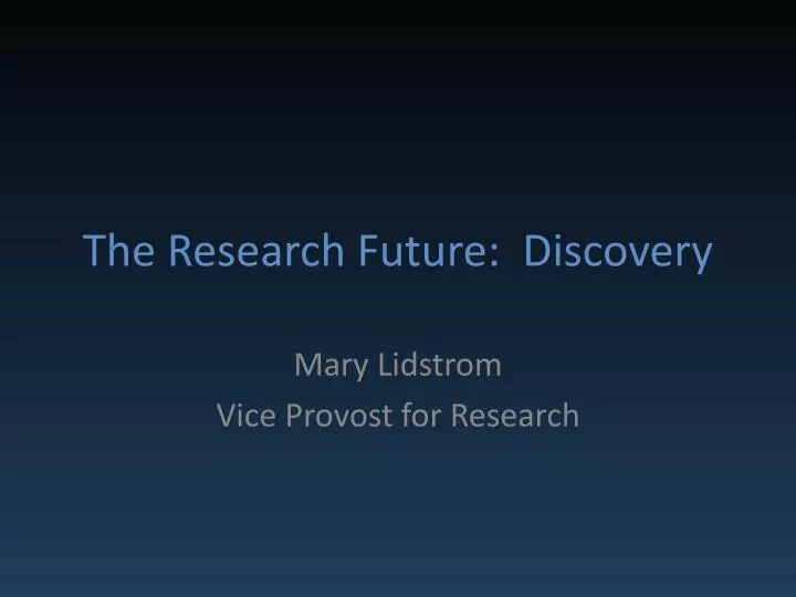 the research future discovery