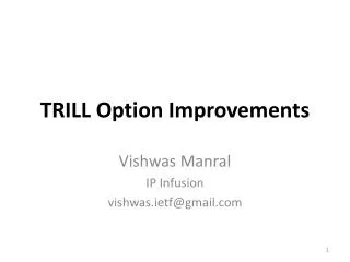 TRILL Option Improvements