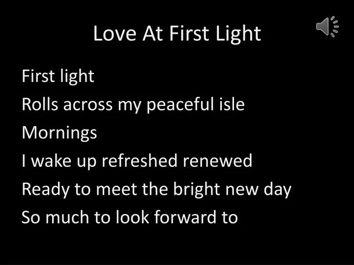 love at first light