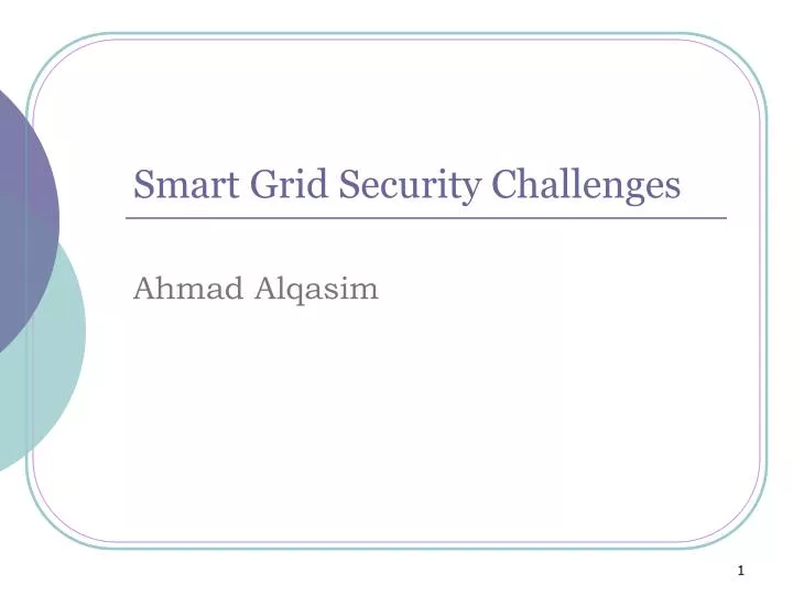 smart grid security challenges