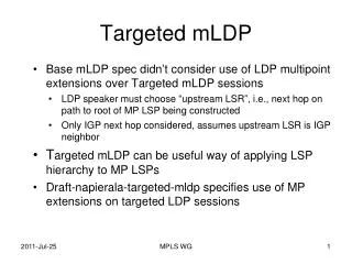 Targeted mLDP