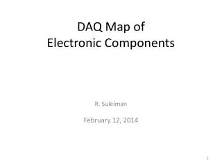 DAQ Map of Electronic Components