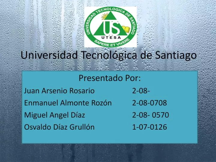 universidad tecnol gica de santiago