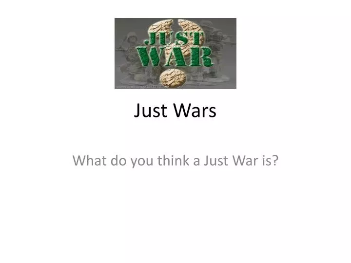 just wars