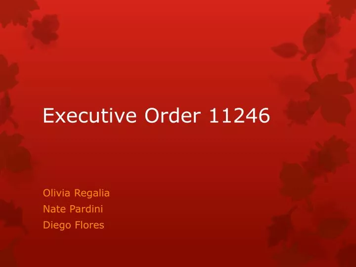 executive order 11246