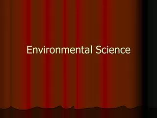 environmental science