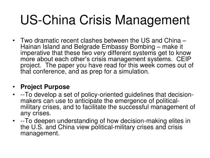 us china crisis management