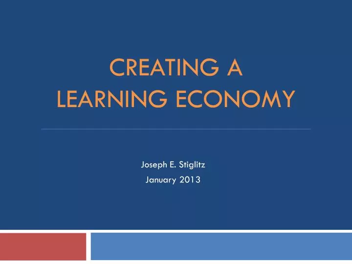 creating a learning economy