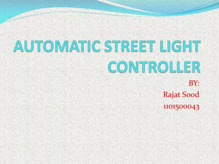 automatic street light controller