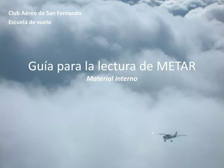 gu a para la lectura de metar material interno