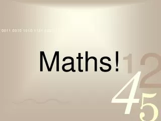 Maths!