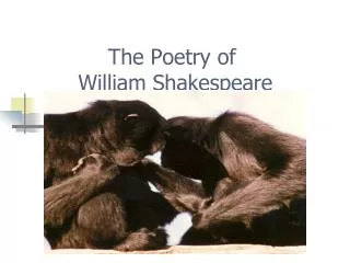 The Poetry of William Shakespeare