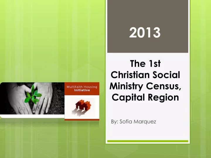 the 1st christian social ministry census capital region