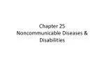 Chapter 25 Noncommunicable Diseases &amp; Disabilities - slide 1