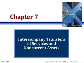 Intercompany Transfers of Services and Noncurrent Assets