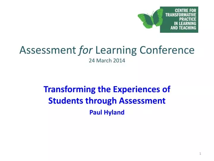 assessment for learning conference 24 march 2014