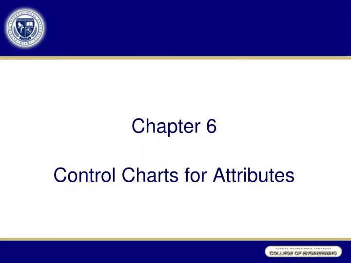 chapter 6 control charts for attributes