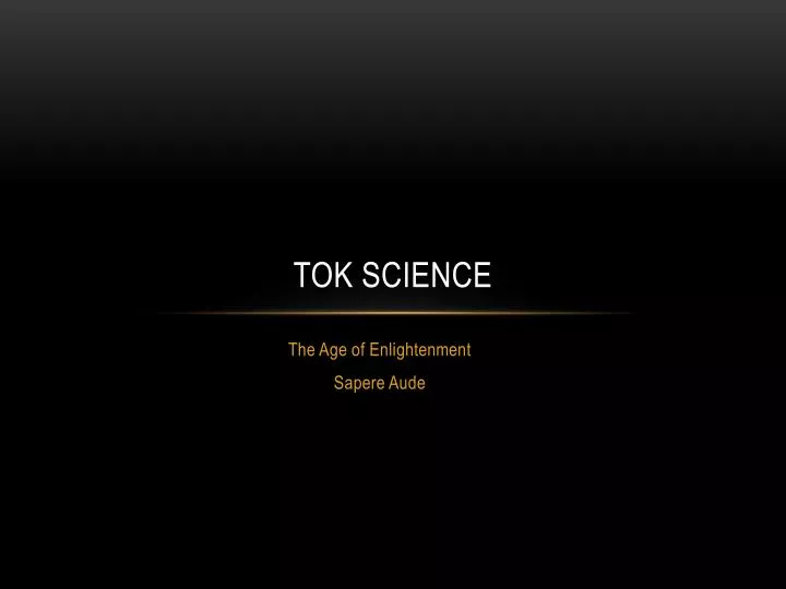 tok science