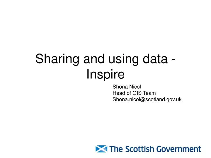 sharing and using data inspire