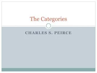 The Categories