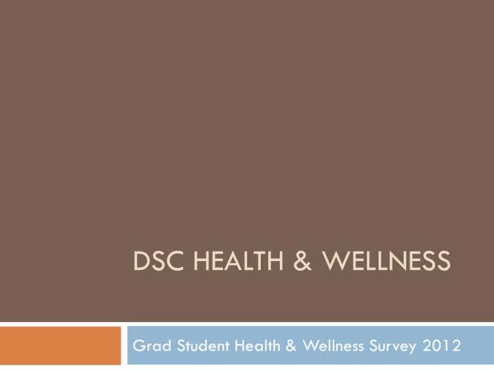 dsc health wellness