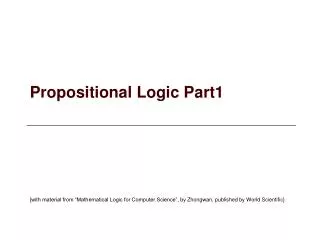 Propositional Logic Part1
