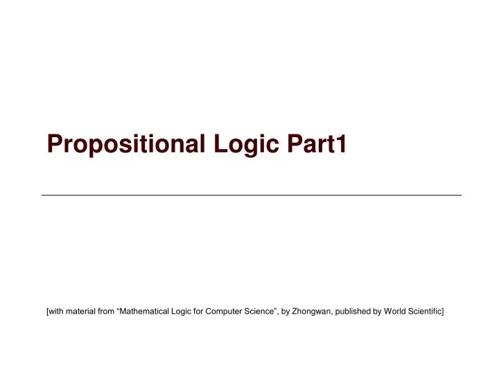 propositional logic part1