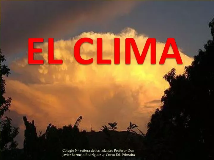 el clima