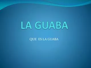 LA GUABA