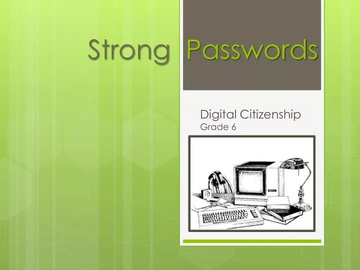 strong passwords