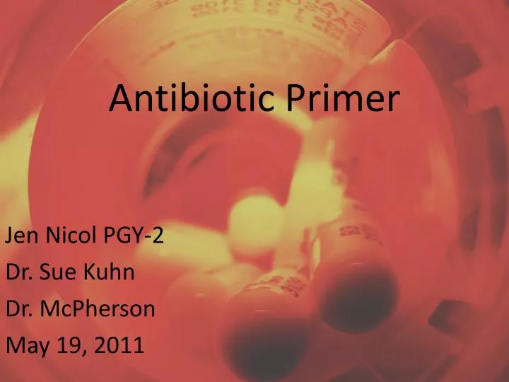 antibiotic primer